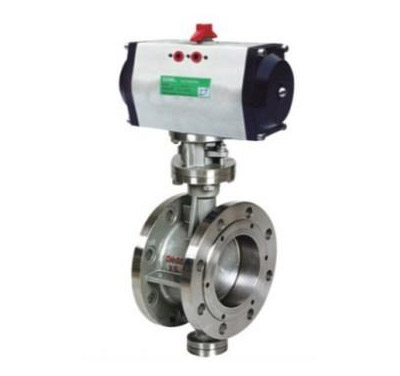 气动多层次硬密封法兰蝶阀