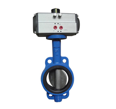 D671气动对夹式蝶阀